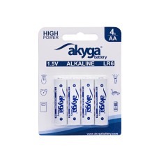 AA (LR6) alkaline Zn-MnO2 battery - 1.5V/3050mAh - Akyga AKY2068 - blister - 4pcs.