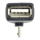 Adapter USB socket - microUSB plug angular 