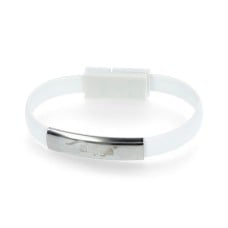 Adapter with a cable band USB Type C - USB A white - 23cm - Akyga AK-AD-47 