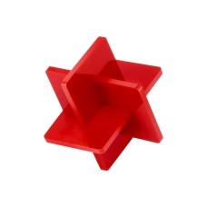 Akrilo lakštas - 3 mm - 300 x 300 mm Bambu Lab - raudonas - 3 vnt