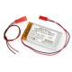 Akyga 1100mAh 1S 3.7V Li-Pol akumuliatorius - 55x32x6.2mm 