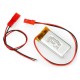 Akyga Li-Pol cell 620mAh 1S 3.7V - JST-BEC connector + socket - 40x20x8mm