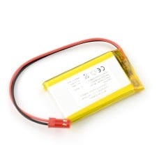 Akyga Li-Pol elementas 1400mAh 1S 3.7V - jungtis JST-BEC + lizdas - 54x34x7mm