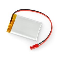 Akyga Li-Pol cell 750mAh 1S 3.7V - JST-BEC connector + socket - 50x34x4.4mm