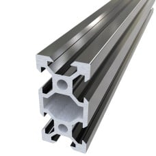 Aliuminio profilis V-Slot 2040 anoduotas juodas 250mm 