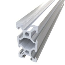 Aliuminio profilis V-Slot 2040 anoduotas sidabrinis 250mm 