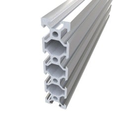 Aliuminio profilis V-Slot 2080 anoduotas sidabrinis 250mm 