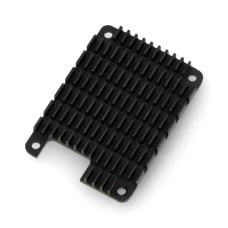 Aliuminis radiatorius, skirtas Raspberry Pi Compute Module 4 su šilumai laidžia juosta, juodas