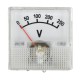 Analog voltmeter panel 91C16 mini 250V DC 