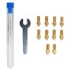 Nozzle Set 0.2mm/0.4mm/0.6mm/0.8mm for Elegoo Neptune 4/4 Pro 3D Printers - Brass Nozzle Set 0.2mm/0.4mm/0.6mm/0.8mm for Elegoo Neptune 4/4 Pro 3D Printers - Brass