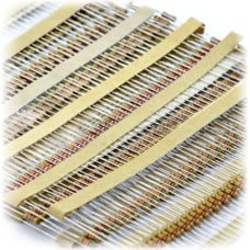 Set of CF THT 1/4W resistors described - 1000 pcs