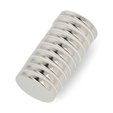 Apvalus neodimio magnetas 20x3mm - 10vnt.