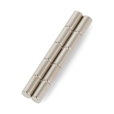 Round Neodymium Magnet 5x10mm - 10pcs
