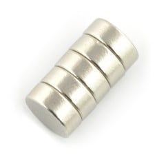 Apvalus neodimio magnetas - 6x3mm - 5vnt