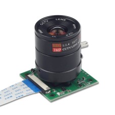 Kamera ArduCam Sony IMX219 8MPx su CS laikikliu, naktinis matymas su objektyvu LS-2718, skirtas Raspberry Pi