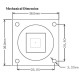 Camera ArduCam Sony IMX219 8MPx CS-mount, night vision with lens LS-2718, for Raspberry Pi