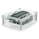 Arduino Uno dėklas su vieta LCD ekrano priedėliui v1.1 - skaidrus