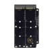 Argon ONE V5 Dual M.2 NVMe – plokštė su 2 M.2 NVMe lizdais, skirta Raspberry Pi 5