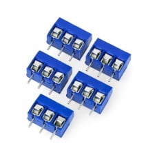 ARK jungtis 5mm 3 kontaktų (+) - 5 vnt