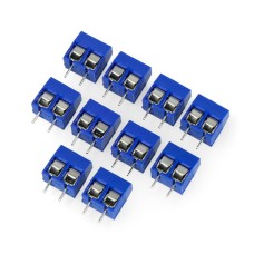 ARK connector 5mm 2 pin (+) - 10 pcs