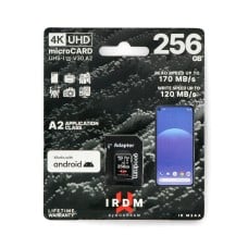 Memory card Goodram IR-M2AA microSD 256GB 170MB / s UHS-I class U3 with adapter