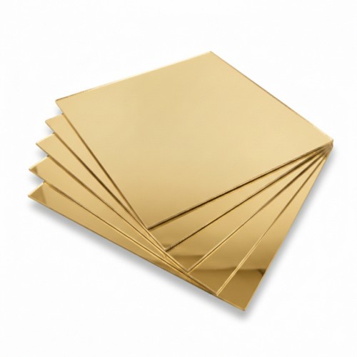 Golden Mirror Plexiglass - 2mm - 200x200mm - 5pcs Golden Mirror Plexiglass - 2mm - 200x200mm - 5pcs