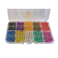 Set of UNI 2A-35A car fuses - 100 pcs.