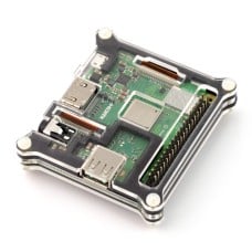 Dėklas, skirtas Raspberry Pi 3 A+ juodas - 5 sluoksnių