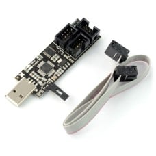 AVR MKII v3 programmer compatible with AVRISP-MKII ISP + IDC tape