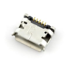 MicroUSB B lizdas - SMD su projekcijomis