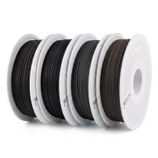 Bambu Lab StartPack PLA juodo pluošto ritinėlių pakuotė – 4 vnt.