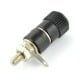 AL2437 banana lizdas - juodas - 4mm - 5 vnt