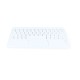 Bluetooth 3.0 Wireless Keyboard with Touchpad - White - 10 inch 