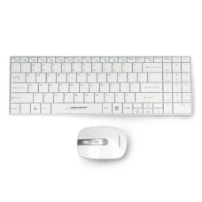 Wireless set Esperanza EK122W Liberty USB keyboard and mouse - white