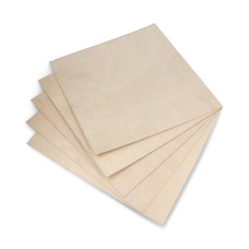 Birch Plywood - 1mm - 300x300mm - 5 pcs