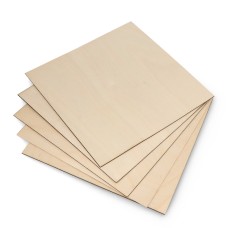 Birch plywood - 1mm - 200x200mm - class 1/1 - 5pcs.