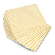 Birch plywood - 3mm - format 110x120mm - 10 pcs