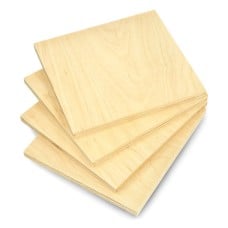 Birch plywood - 8mm - format 110x120mm - 4 pcs