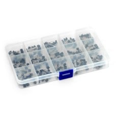 Set of bipolar transistors NPN and PNP TO-92 - 15 values - E49 - 300 pcs