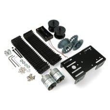 Black Gladiator - caterpillar chassis with DC motor drive - DFRobot ROB0153