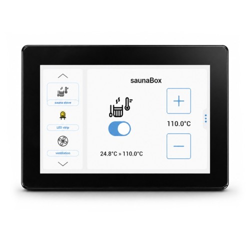 BleBox controlPanelM – 5 colių WiFi išmanusis ekranas / valdymo skydelis – juodas BleBox controlPanelM – 5 colių WiFi išmanusis ekranas / valdymo skydelis – juodas