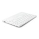 Bluetooth 3.0 Wireless Keyboard with Touchpad - White - 7"