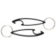 Bottle opener - keychain - black