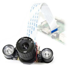 RPi IR-CUT kamera (B) 5MPx, dienos / nakties IR, skirtas Raspberry Pi + IR moduliai - Waveshare 15203