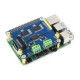CAN Expansion HAT - 2-Channel Isolated CAN Shield for Raspberry Pi - MCP2515 + SI65HVD230 - Waveshare 17912