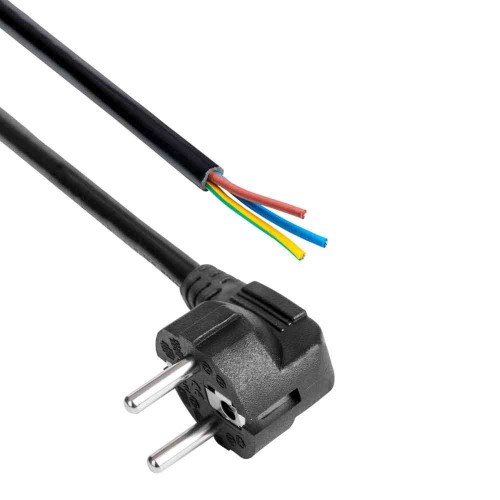 CEE 7/7 Power Cord - Uninsulated - 1.5m - Akyga AK-OT-01A CEE 7/7 Power Cord - Uninsulated - 1.5m - Akyga AK-OT-01A