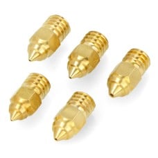 Creality MK-ST Brass nozzle 0.25mm/0.4mm/0.6mm/0.8mm - filament 1.75mm - brass - 5 pcs
