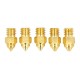 Creality MK-ST Brass nozzle 0.25mm/0.4mm/0.6mm/0.8mm - filament 1.75mm - brass - 5 pcs