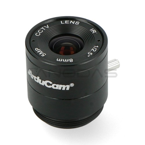 CS-Mount objektyvas 8mm, rankinis fokusavimas, skirtas Raspberry Pi kamerai, ArduCam LN038 