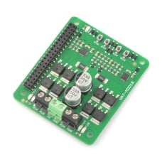 Cytron HAT-MDD10 - dviejų kanalų DC variklio valdiklis 24V/10A - Raspberry Pi priedėlis